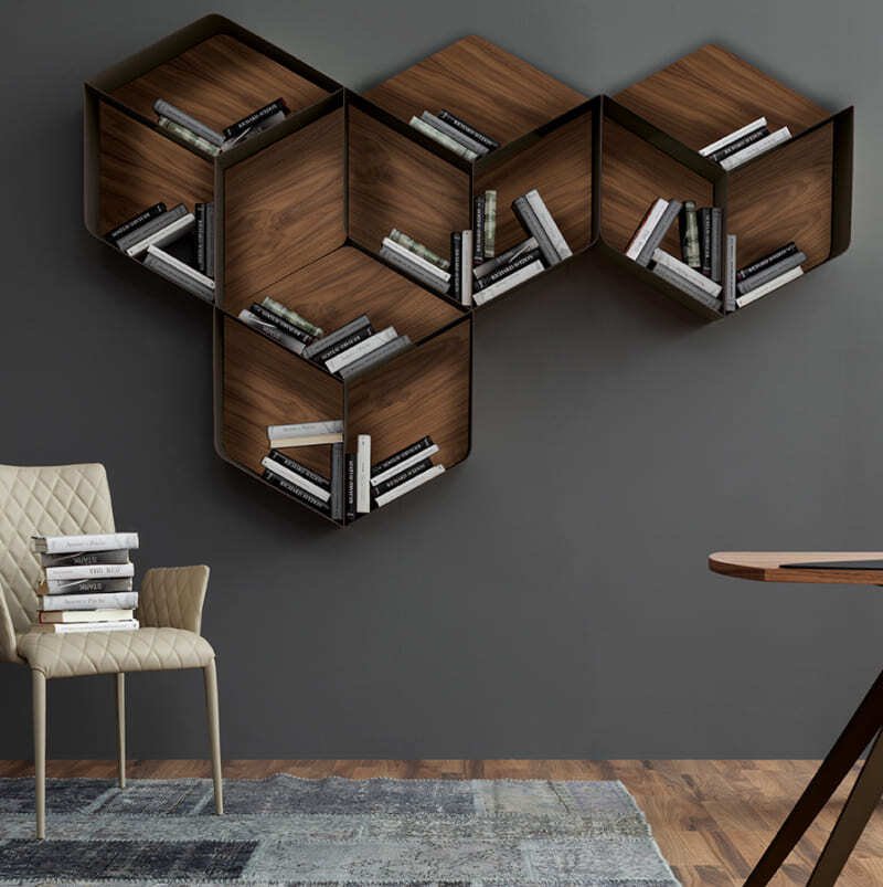 Tonin Casa Pangea Bookcase Italian Design Interiors