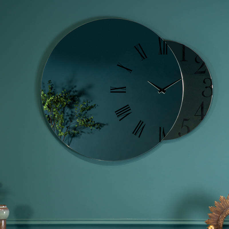 Tonin Casa Fusion Clock Mirror Italian Design Interiors