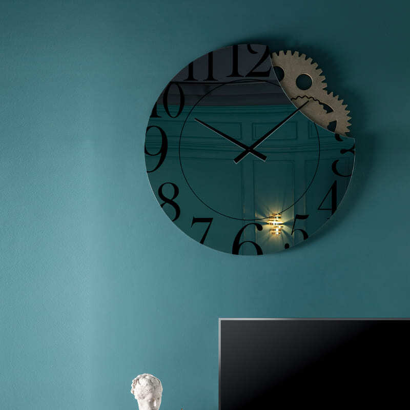 Tonin Casa Memphis Clock Mirror Italian Design Interiors