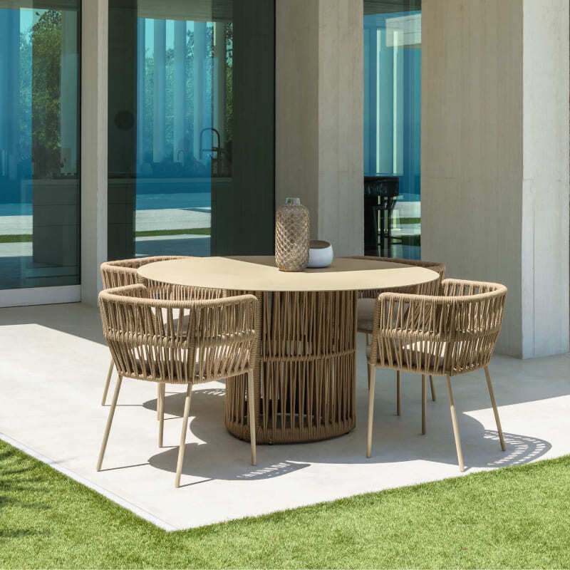 Talenti Cliff Outdoor Dining Table Italian Design Interiors