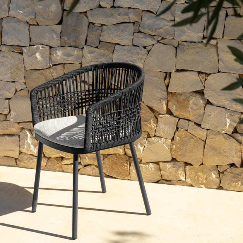 Talenti Slam Rope Outdoor Rope Dining Chair Italian Design Interiors
