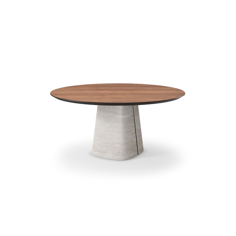 Cattelan Italia Rado Wood Round Dining Table Italian Design Interiors