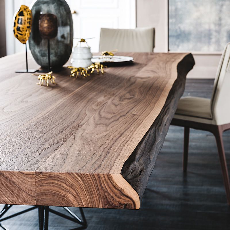 Cattelan Italia Gordon Deep Wood Dining Table Italian Design Interiors