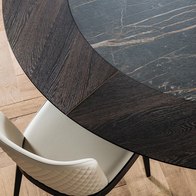 Cattelan Italia Skorpio Round Keramik-Wood Table Italian Design Interiors