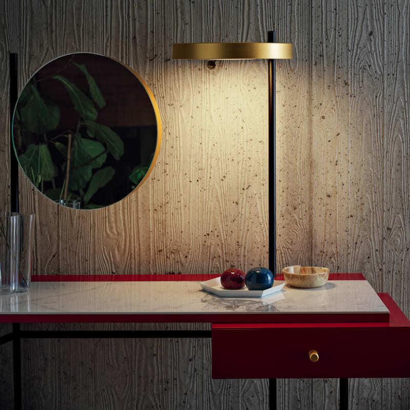 Bontempi Vanity Supermarble Mirror and Light Desk Italian Design Interiors
