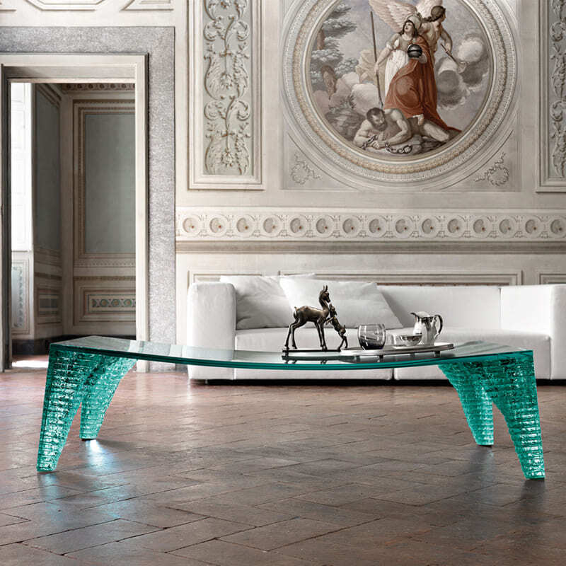 Fiam Atlas Glass Coffee Table Italian Design Interiors