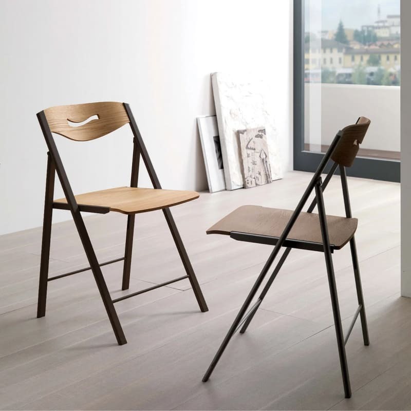 Ozzio Ripiego Folding Chair Italian Design Interiors