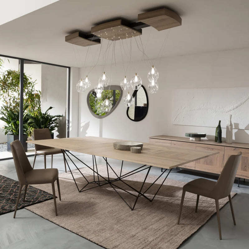Ozzio Fil8 Extendable Dining Table Italian Design Interiors