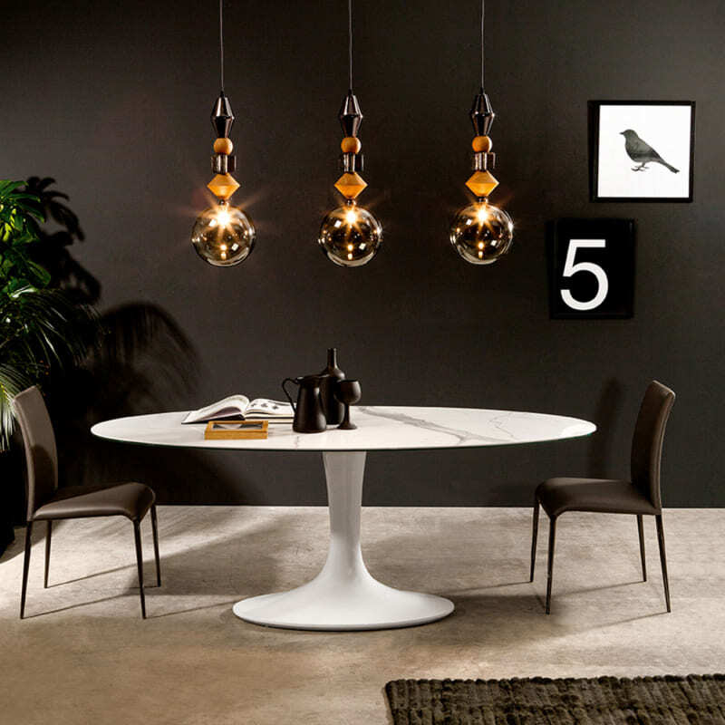 Tonin Casa Imperial Ceramic Dining Table Italian Design Interiors
