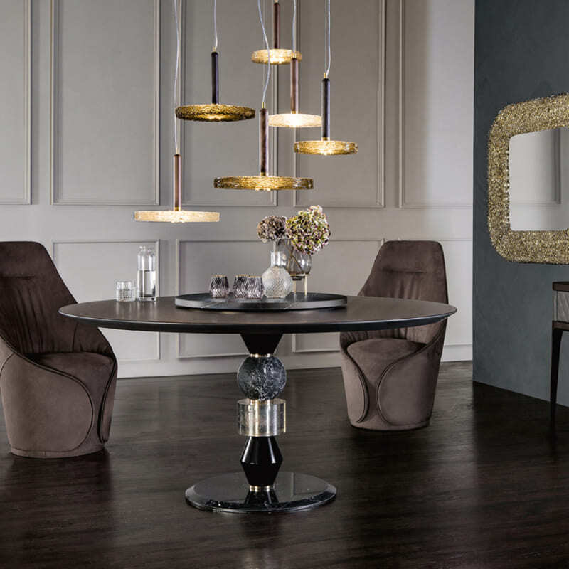 Tonin Casa Pandora Wood Dining Table Italian Design Interiors