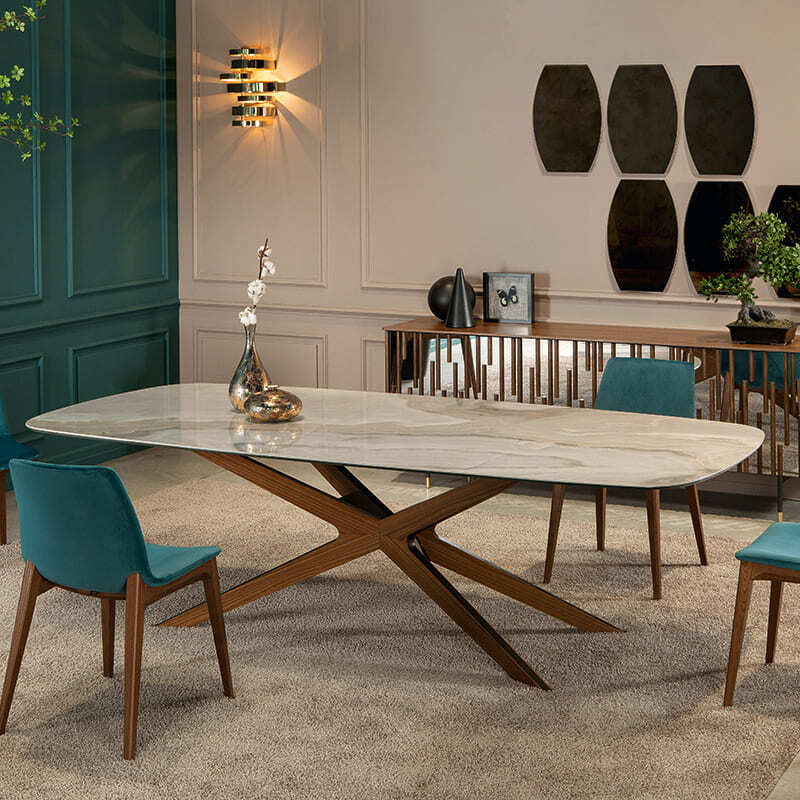 Tonin Casa Blade Ceramic Dining Table Italian Design Interiors