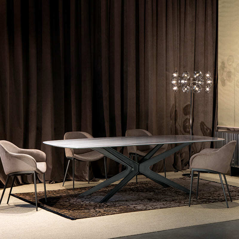 Tonin Casa Blade Marble Dining Table Italian Design Interiors