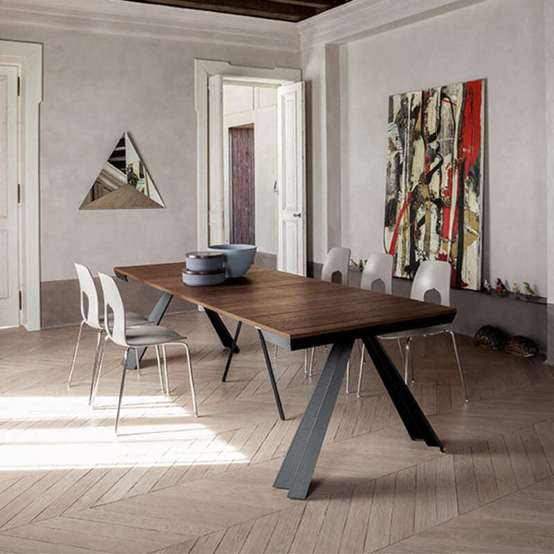 Tonin Casa Ventaglio Extendable Console Table Italian Design Interiors
