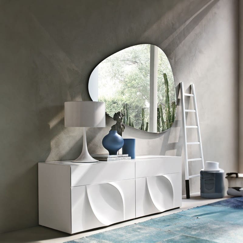 Tonin Casa Stone Mirror Italian Design Interiors