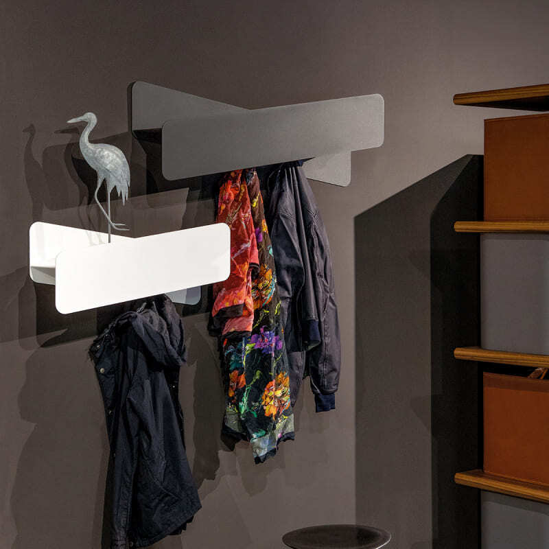 Tonin Casa Papillon Shelf And Coat Rack Italian Design Interiors
