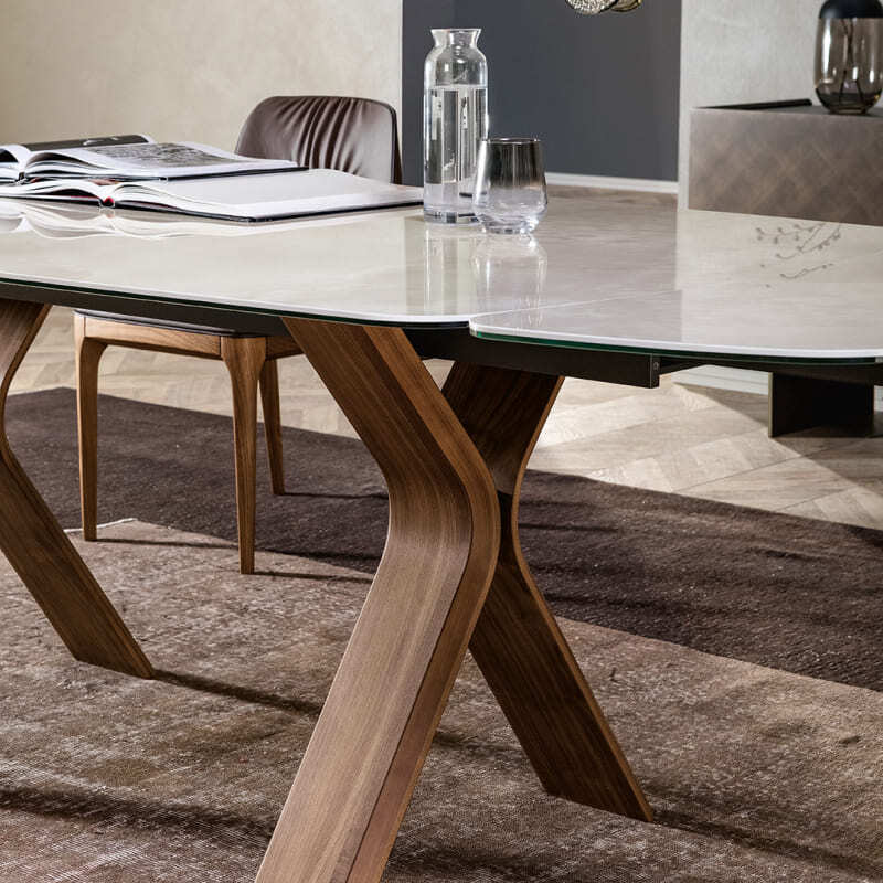 Tonin Casa Still Extendable Dining Table Italian Design Interiors
