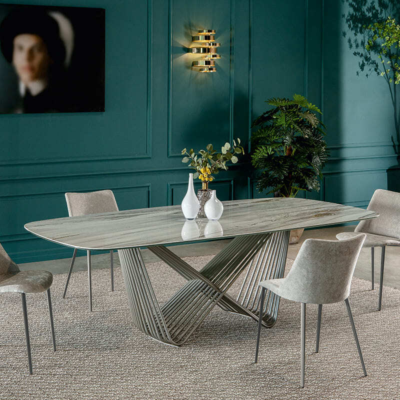 Tonin Casa Tenso Dining Table Italian Design Interiors