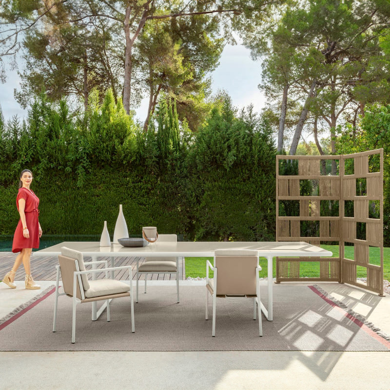 Talenti Tresse Outdoor Dining Table Italian Design Interiors