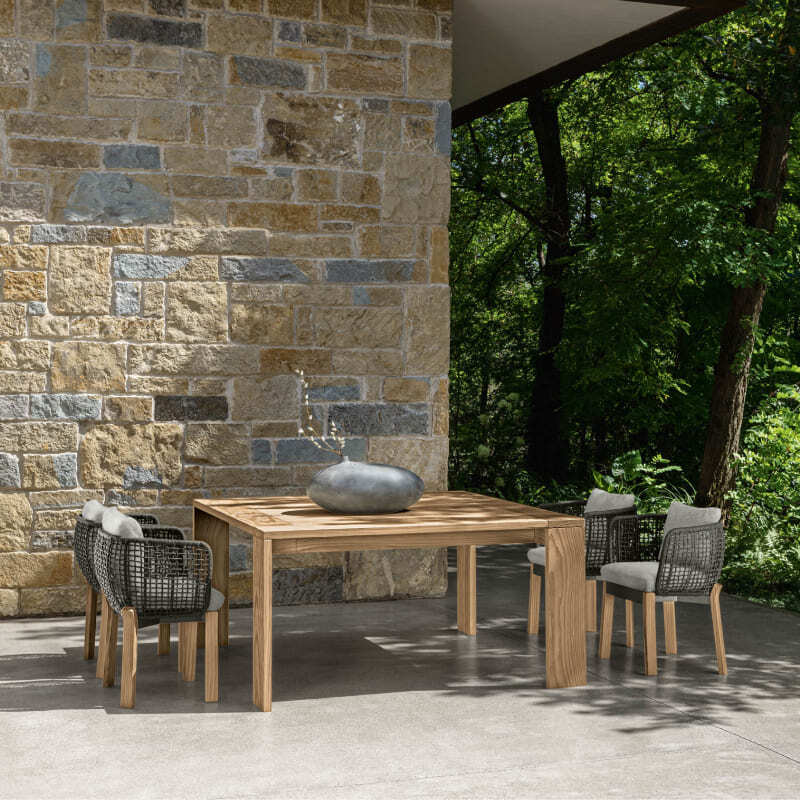 Talenti Argo Wood Outdoor Dining Table Italian Design Interiors
