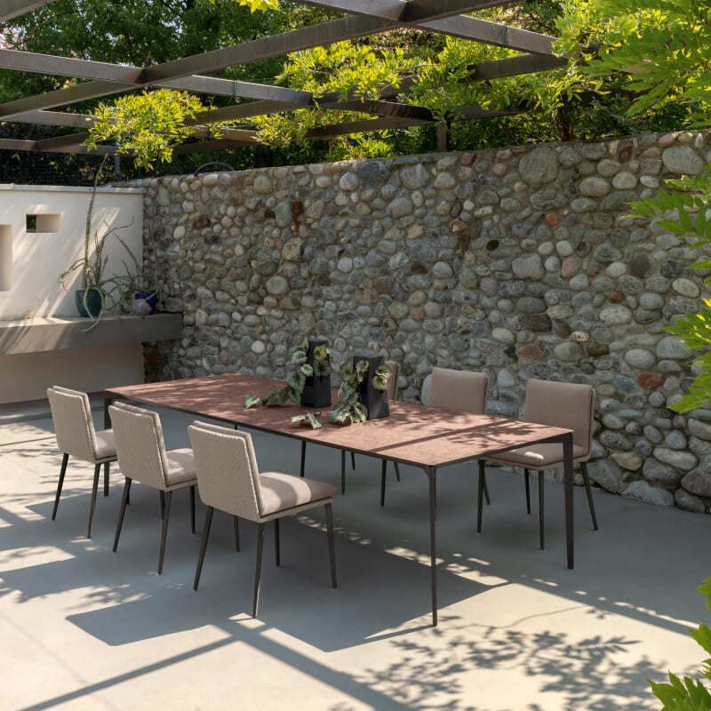 Talenti Leaf Outdoor Dining Table Italian Design Interiors