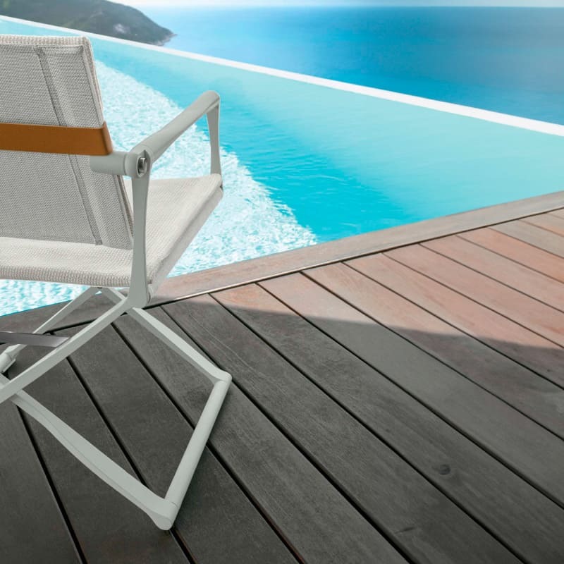 Talenti Riviera Outdoor Director Lounge Chair Italian Design Interiors