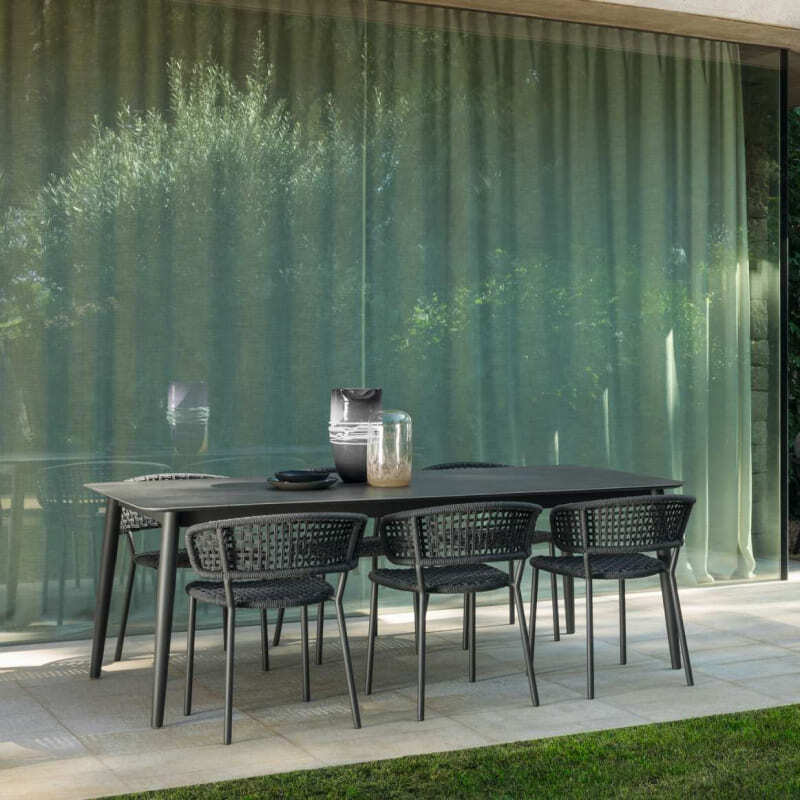 Talenti Moon Alu Outdoor Extendable Dining Table Italian Design Interiors
