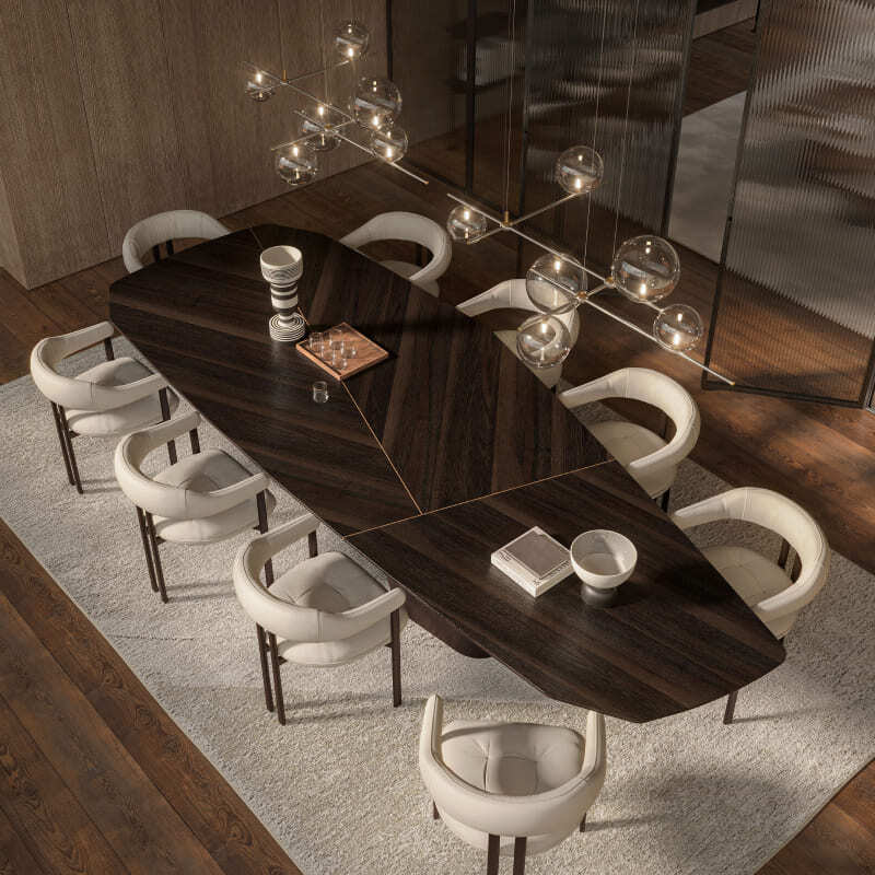 Cattelan Italia Senator Wood Dining Table Italian Design Interiors