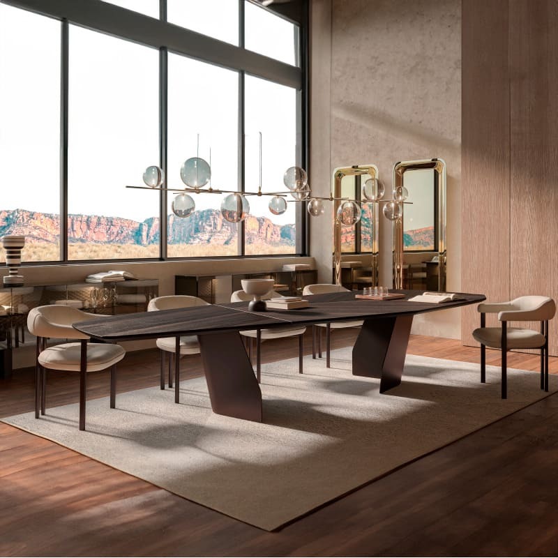 Cattelan Italia Senator Wood Dining Table Italian Design Interiors